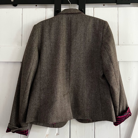 GAP Brown Blazer with Pink and Navy Accents - Picture 4 of 5